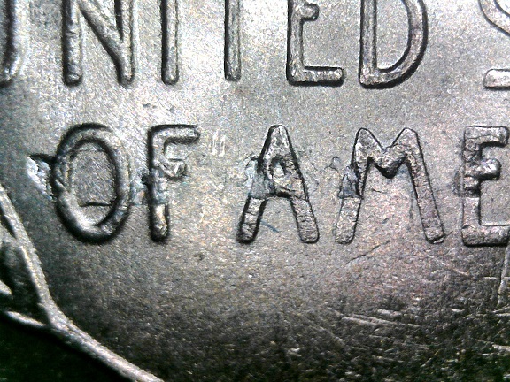 1956-D-BU-LWC-Lamination-/-Struck-Through-/-Die-Crack-Error